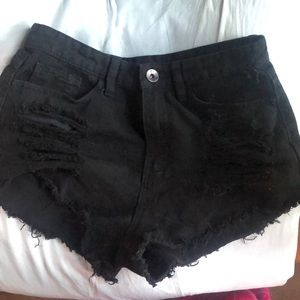 Love Culture high waisted jean shorts